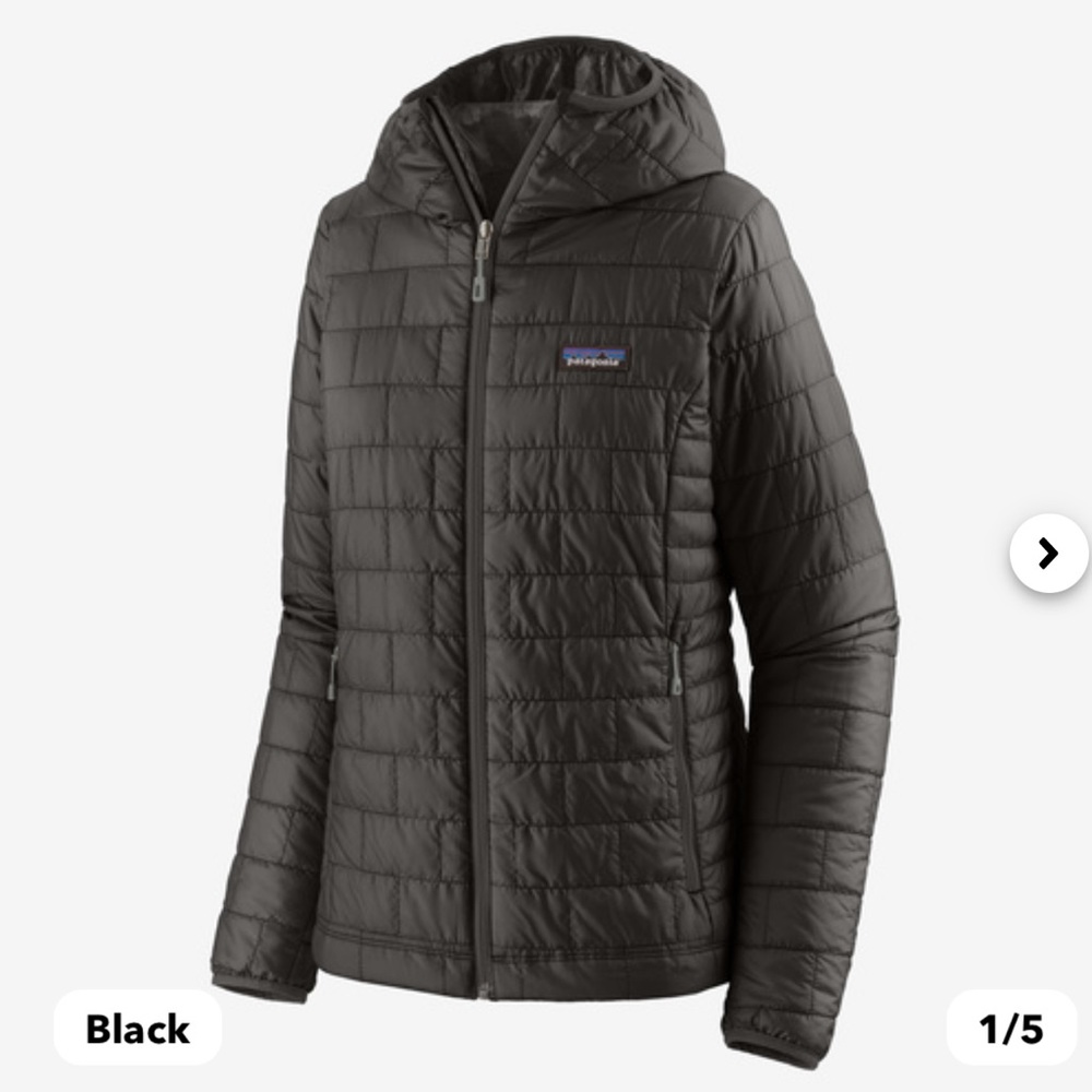 Patagonia nano puff hooded jacket